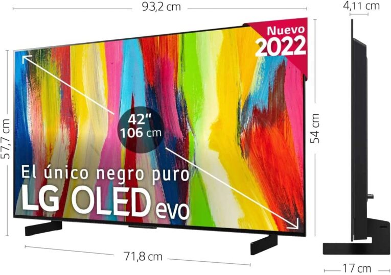 El juego de la tecnología de pantalla se ha estancado recientemente con actualizaciones que son evolutivas en lugar de revolucionarias. OLED no ha sido una excepción hasta el año pasado cuando vimos la presentación del G1 EVO. Esta nueva tecnología de panel trajo una imagen más brillante y contundente sin tener efectos secundarios negativos. Cuando se ven uno al lado del otro, puede ver que los blancos son más blancos y que el brillo general le da un nivel adicional de color que ni siquiera la increíble Serie C podría igualar. El límite era que esto solo estaba disponible en la serie Gallery de LG . Ahora me complace decir que se ha trasladado a la serie C para 2022. Es un doble golpe de bonificaciones porque el televisor que estoy revisando no solo tiene un panel EVO, sino que también viene en un nuevo tamaño de 42”. El tamaño más pequeño anterior que podía elegir era el de 48”, que era y sigue siendo un gran tamaño. Al reducirlo aún más, diría que lo ha hecho aún más atractivo, especialmente para el mercado de los juegos, donde LG promociona fuertemente sus televisores. Con su pantalla compacta de 42 pulgadas, el LG OLED42C24LA lleva la riqueza de los televisores OLED a los espacios más pequeños hasta ahora. No se ha escatimado en este conjunto, todavía cuenta con las mismas características de los tamaños más grandes, incluido el procesador Alpha 9 Gen 5, que le brinda un control avanzado sobre la imagen y el sonido utilizando su tecnología AI. Lo que esto permite que haga el televisor es adaptarse sobre la marcha al contenido que se está mostrando... ya sea una película, un juego o incluso un deporte. Se divide en dos funciones 'AI Picture Pro' y 'AI Sound Pro'. AI Picture Pro utiliza algoritmos de aprendizaje profundo para analizar lo que hay en la pantalla y ajustarlo según el contenido. AI sound pro utiliza 17 millones de puntos de datos que se han recopilado para brindar a cada experiencia de audio el sonido más real que puede obtener. En cuanto a los juegos, viene con cuatro puertos HDMI 2.1 de 48 Gbps que admiten ALLM (Modo automático de baja latencia) y VRR (Velocidad de actualización variable). Combinados, estos le darán una respuesta de juego mucho más fluida y ágil. ¡Donde los juegos pueden aprovechar al máximo esto, los resultados son excelentes! Además, al tener un tamaño más pequeño, ahora es una perspectiva más atractiva como un "monitor" de juegos para un dormitorio en lugar de ocupar toda la sala de estar. Ver juegos como ' Halo Infinite ' y 'Lego Star Wars - the Skywalker Saga run' realmente ayuda a mostrar este televisor lo mejor que puede. Estéticamente, el diseño no ha cambiado mucho desde el C9 de hace unos años. Es un conjunto muy elegante y ahora se sienta sobre dos pies en lugar de un soporte central de sus hermanos mayores. El soporte central en los modelos anteriores significaba que se sentaba muy bajo y podía permitir que una barra de sonido se entrometiera, ahora, aunque es más alto, esto no debería ser un problema. También presenta una parte posterior plana ahora en lugar de medio vidrio. Esto significa que puede montarlo en un soporte existente sin tener que ajustar nada. La interfaz es la misma que la del año pasado y, en general, es igual de ágil, ¡con todo lo que necesitas en un solo lugar! Se necesita un poco de tiempo para acostumbrarse al menú del sistema minimalista, pero una vez aprendido, es uno de los mejores que existen. ¡Viene con un conjunto completo de aplicaciones como Netflix, Disney + y BBC iPlayer, por nombrar solo tres! En general, este televisor es uno que recomendaría encarecidamente y sería una valiosa adición para los hogares que desean un OLED pero quieren uno en una habitación más pequeña. Un buen amigo mío acaba de comprar uno y, para citarlo directamente, "es increíble e impresionante de ver". ¡Este debería ser un televisor que todos vean, ya que ahora tenemos la maravilla de OLED en un tamaño completamente nuevo que debería abrir más oportunidades para todos!