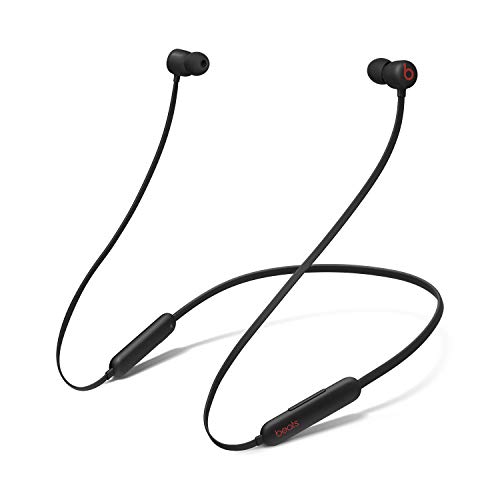 Nuevos auriculares inalámbricos Beats Flex - Chip de auriculares Apple W1, auriculares magnéticos, Bluetooth de clase 1, 12 horas de tiempo de escucha, micrófono incorporado - Negro (último modelo)