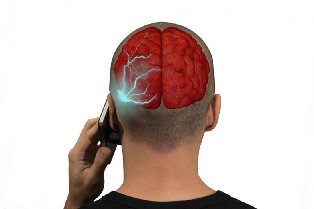 La radiación del teléfono de un hombre alcanza una zona de su cerebro.