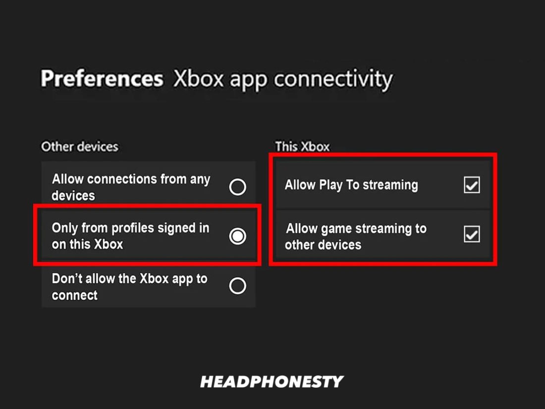 Configuración de la conectividad de Xbox