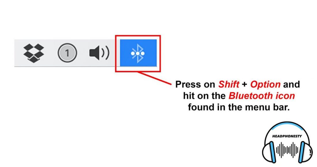 Haz clic en el icono de Bluetooth