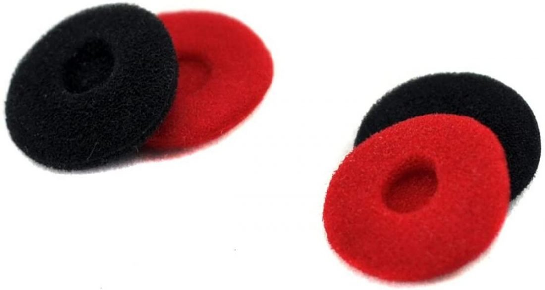Fundas para auriculares Ougual rojas y negras (De: Amazon)