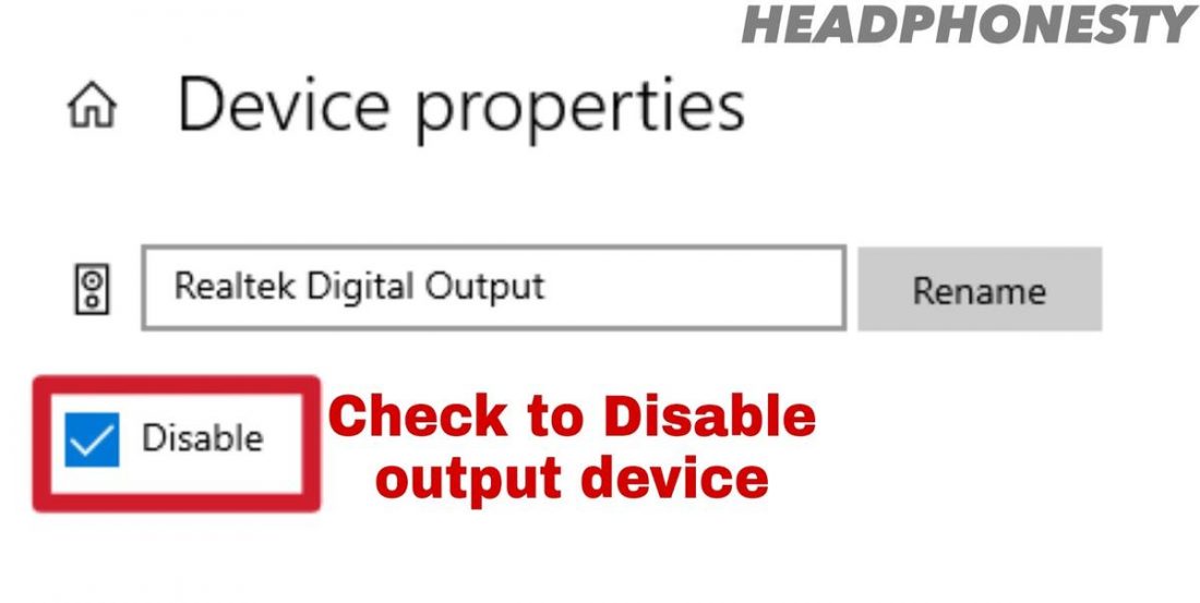 Propiedades del dispositivo en Windows