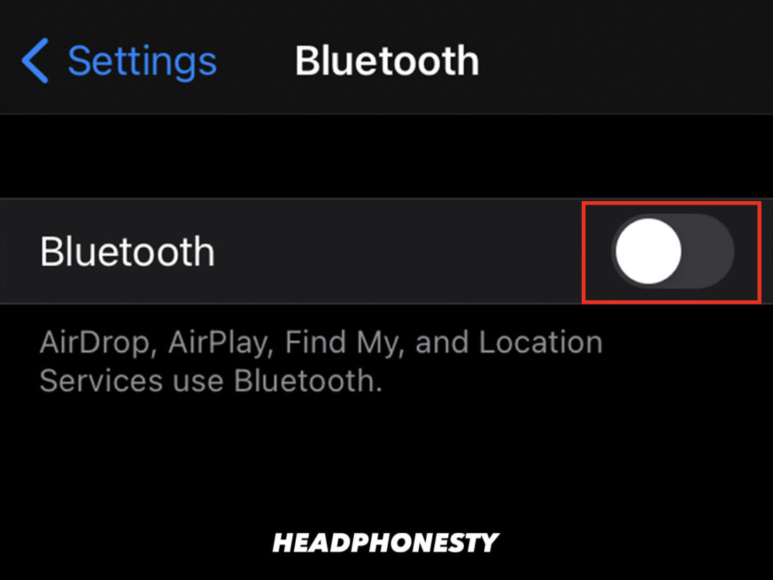 Desactivar el Bluetooth