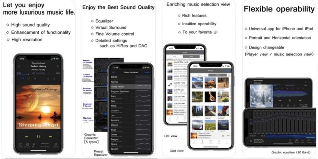 Aplicación Kaiser Tone Audio Player (De: apps.apple.com).